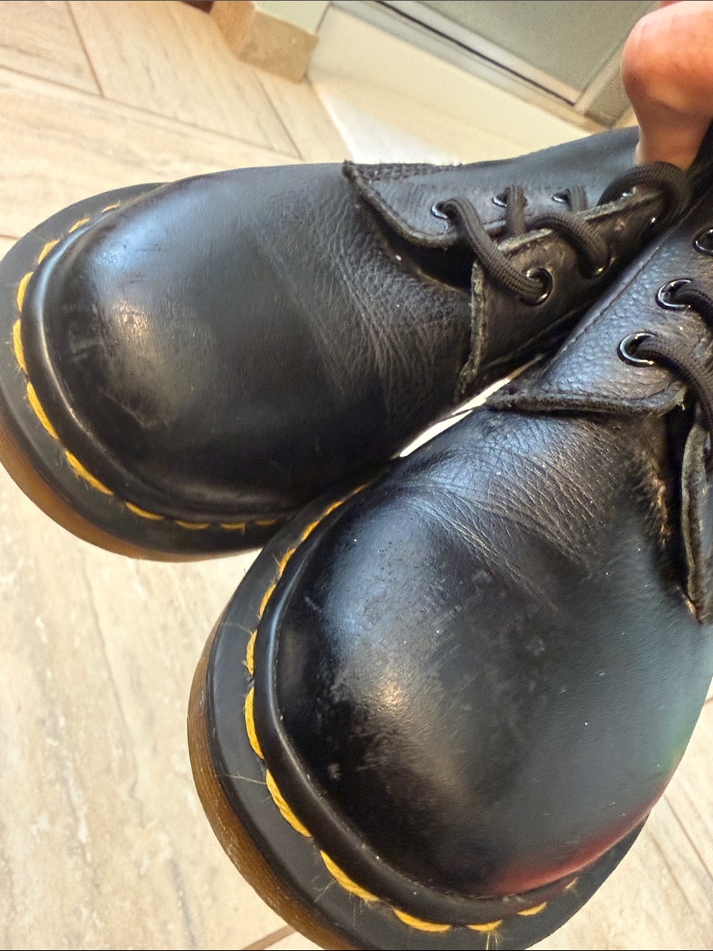 Dr. Martens Pascal Black Leather 8-Eye Lace Up Combat Boots Women’s US 8 UK 6 - Picture 16 of 16